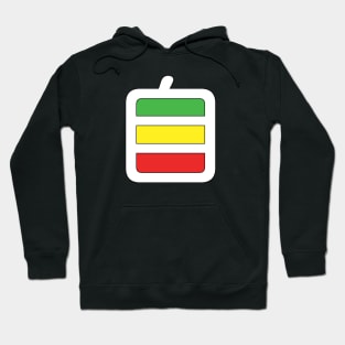 Kanji/Hanzi, "Self", Red Yellow Green Hoodie